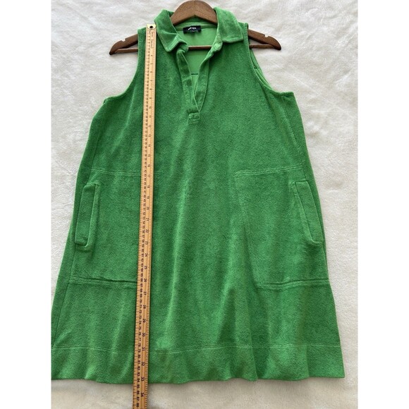 ME+EM Womens Dress US 10 Medium Kelly Green Pockets Terry Coverup Beach Cruise - Picture 6 of 11